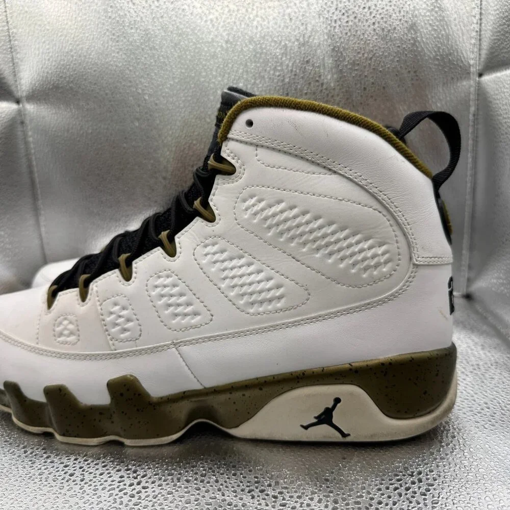 Size 10.5 Jordan 9 Retro Statue High White‎ Mens Basketball Shoes 302370-109